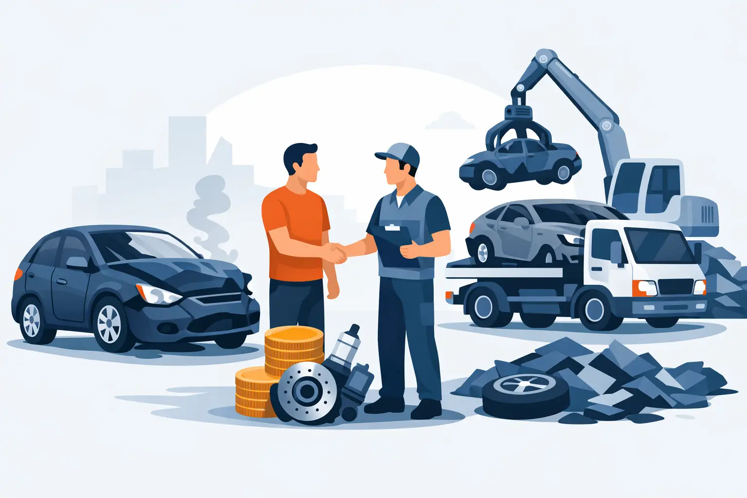 How to Sell Damaged Car for Scrap