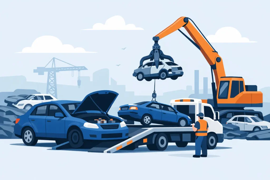 Scrapping Car With Flat Battery Example