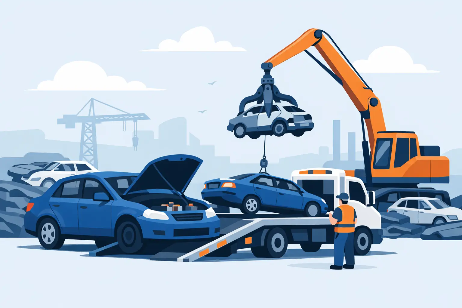 Scrapping Car With Flat Battery Example